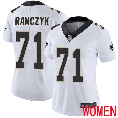 New Orleans Saints Limited White Women Ryan Ramczyk Road Jersey NFL Football 71 Vapor Untouchable Jersey